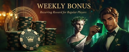 Crowngreen weekly bonus promotion for regular players