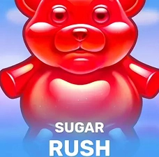 Crowngreen Sugar Rush slot game with red gummy bear symbol