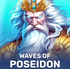 Crowngreen Waves of Poseidon slot with sea god illustration