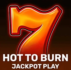 Crowngreen Hot to Burn jackpot slot with glowing number seven